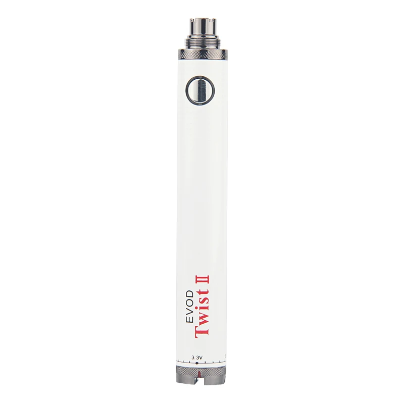 Белый 1 шт. EVOD Twist II 2 vaporizador переменное напряжение 3,3 V~ 4,8 V vape мод электронная сигарета vape для электронной сигареты EGO 510 Атомайзер - Цвет: Белый