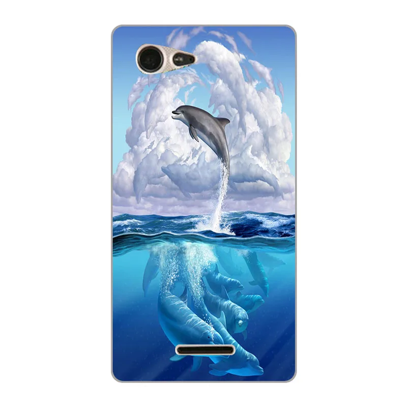 Мягкий чехол s для sony xperia E3 D2203 D2206 D2212 модная окрашенная Мягкая силиконовая задняя накладка из ТПУ чехол для sony xperia E3 E 3 чехол для телефона