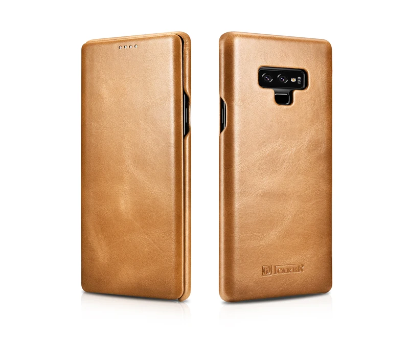 Для samsung Note9 флип-кейс Ретро воловья натуральная кожа чехол для телефона Тонкий Бизнес смарт-чехол для samsung Galaxy Note9 Note8