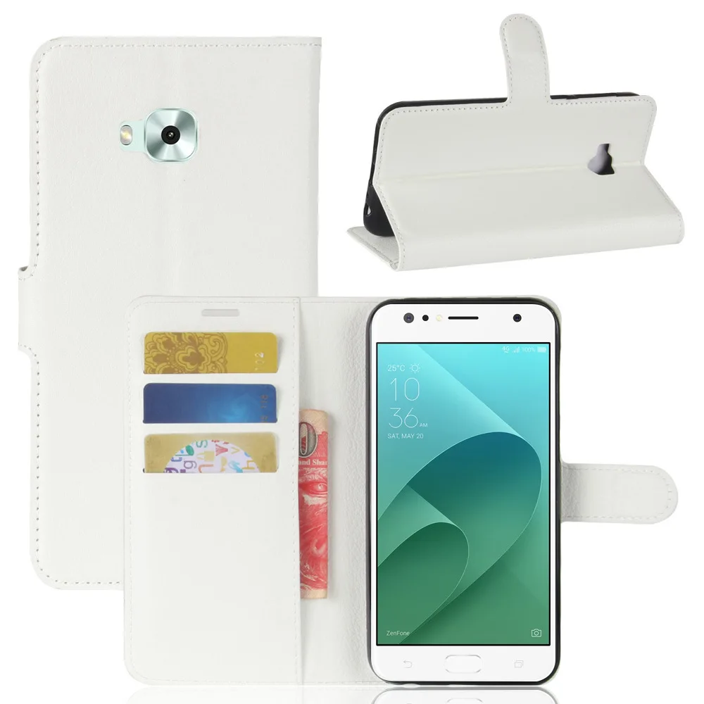 Чехол для ASUS ZenFone 4 Selfie ZB553KL откидной кожаный чехол Роскошный кошелек полный