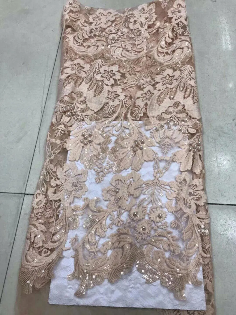 Блесток Ткань Высокое качество последние Нигерии Кружево S 2018 Вышивка
