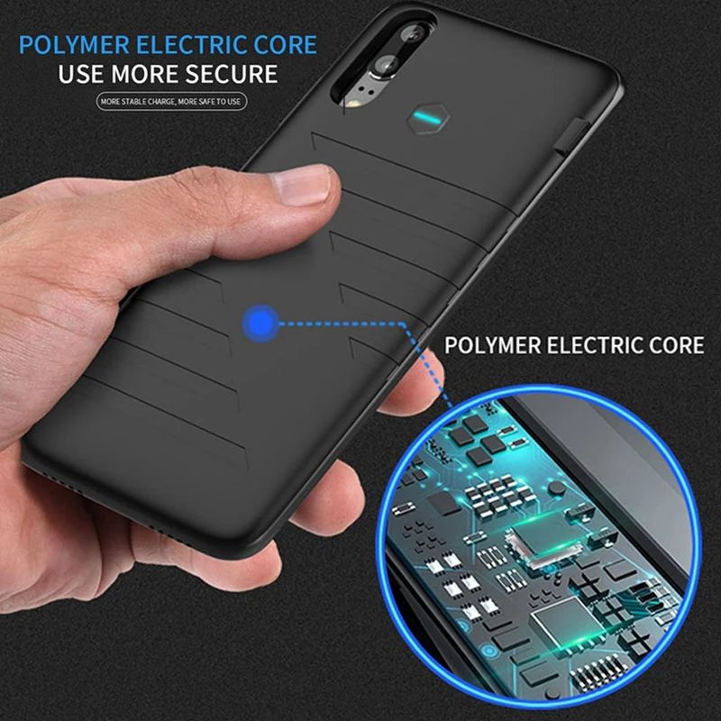Удлиненный чехол для телефона Huawei P20 Pro резервное зарядное устройство