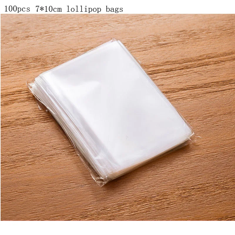 100pcs bags Сердце цветок круглой формы силиконовая форма для леденцов формы для выпечки 3D ручной работы Поп палочки леденцы конфеты шоколадный торт украшения формы - Цвет: 100pcs bags