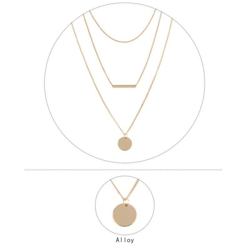 Personality Trend Models Multi-layer Clavicle Chain Strip Pendant Ladies Bohemian Necklace | Украшения и аксессуары