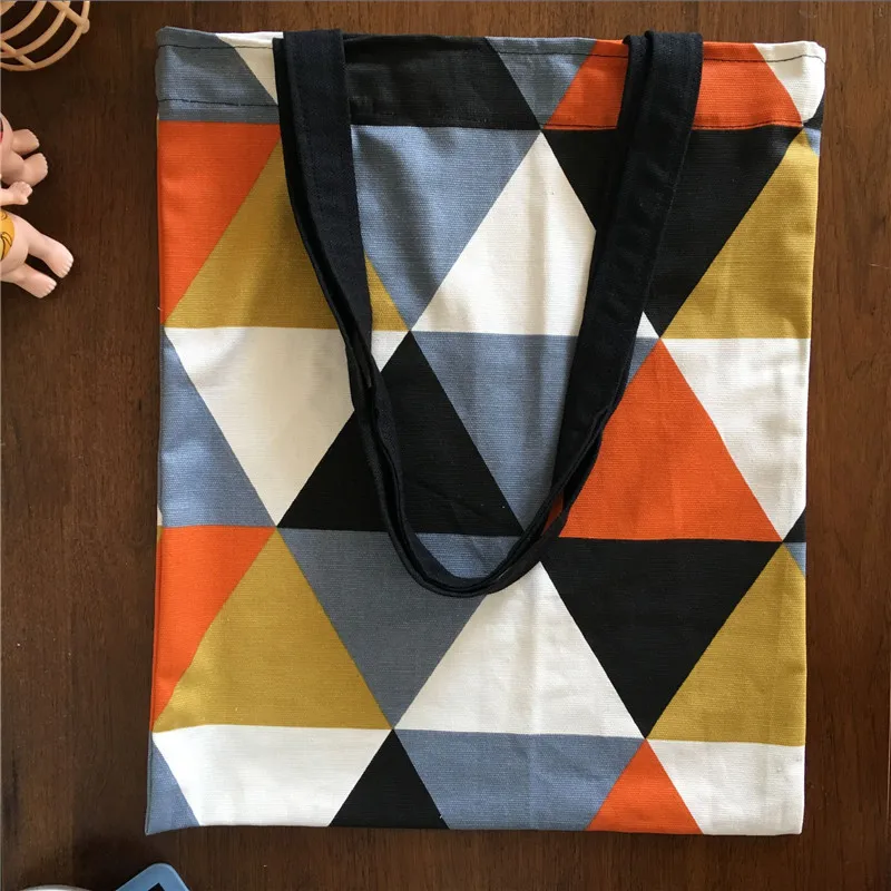 Хлопковая холщовая Экологически чистая Сумка-тоут YILE для покупок сумка через