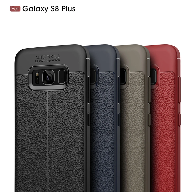 Роскошный мягкий силиконовый чехол с зернистой текстурой для Samsung Galaxy S8 Plus 6 2