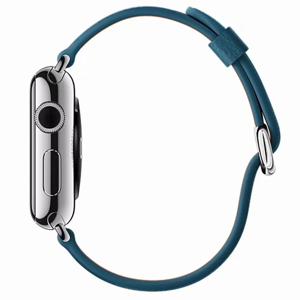 Ремешок из натуральной кожи для iWatch 5 4 3 2 1 сменный ремешок с классической пряжкой для часов Apple Watch 42 мм 38 мм 40 мм 44 мм