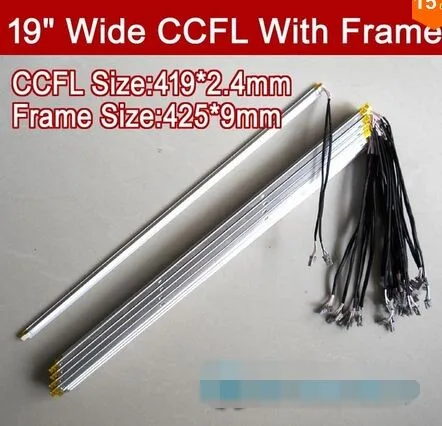 19'' inch wide dual lamps CCFL with frame,LCD lamp backlight with housing,CCFL with cover,CCFL:419mmx2.4mm,FRAME:425mmx7mm