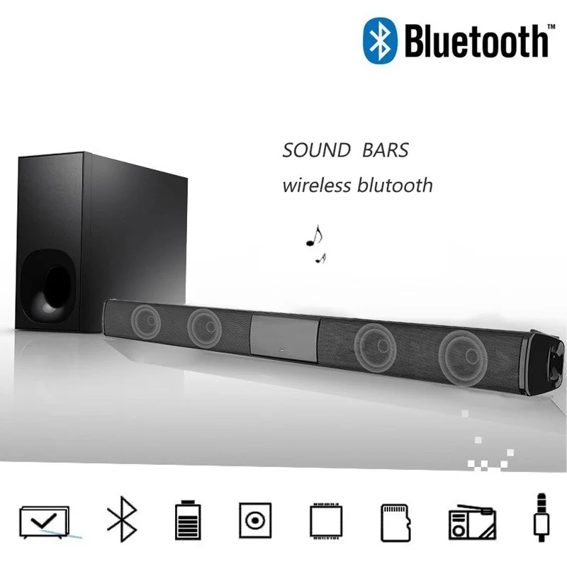 Hi fi стерео Беспроводной Bluetooth Динамик Многофункциональный соединения