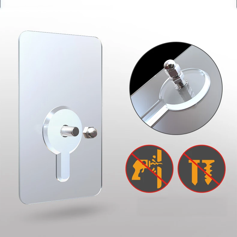 BASUPPLY 4 шт./партия Винты без Дырокол настенный крючок для ногтей сильная клейкая