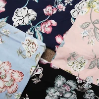 leolin diy craft cloth fabric printed poplin fabric flower industry tissus 50cm