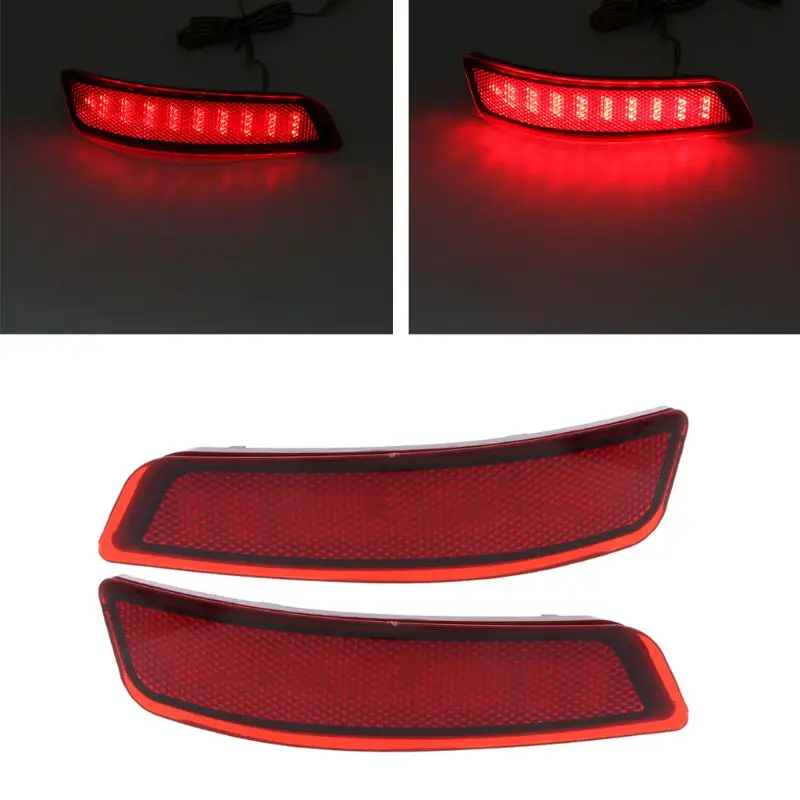 2 шт. отражатель бампера светодиодный задний фонарь заднего торможения