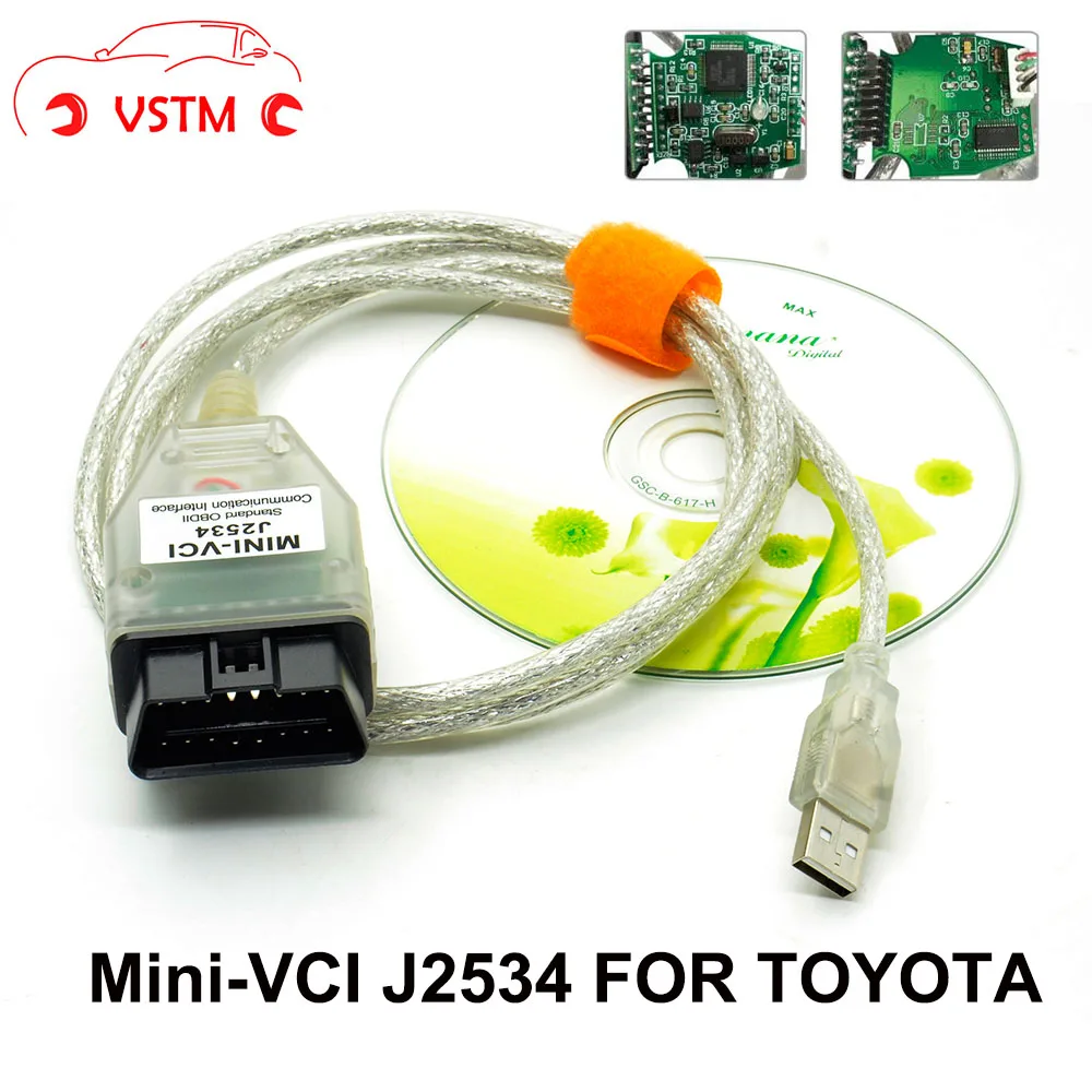 Новейший Диагностический кабель V13.00.022 MINI VCI для диагностического кабеля OBD2 чип