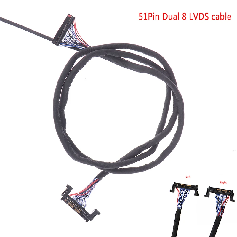 Кабель LVDS для ЖК панели 2 канала 8 бит 51 контакт 51pin dual горячая распродажа|Запасные