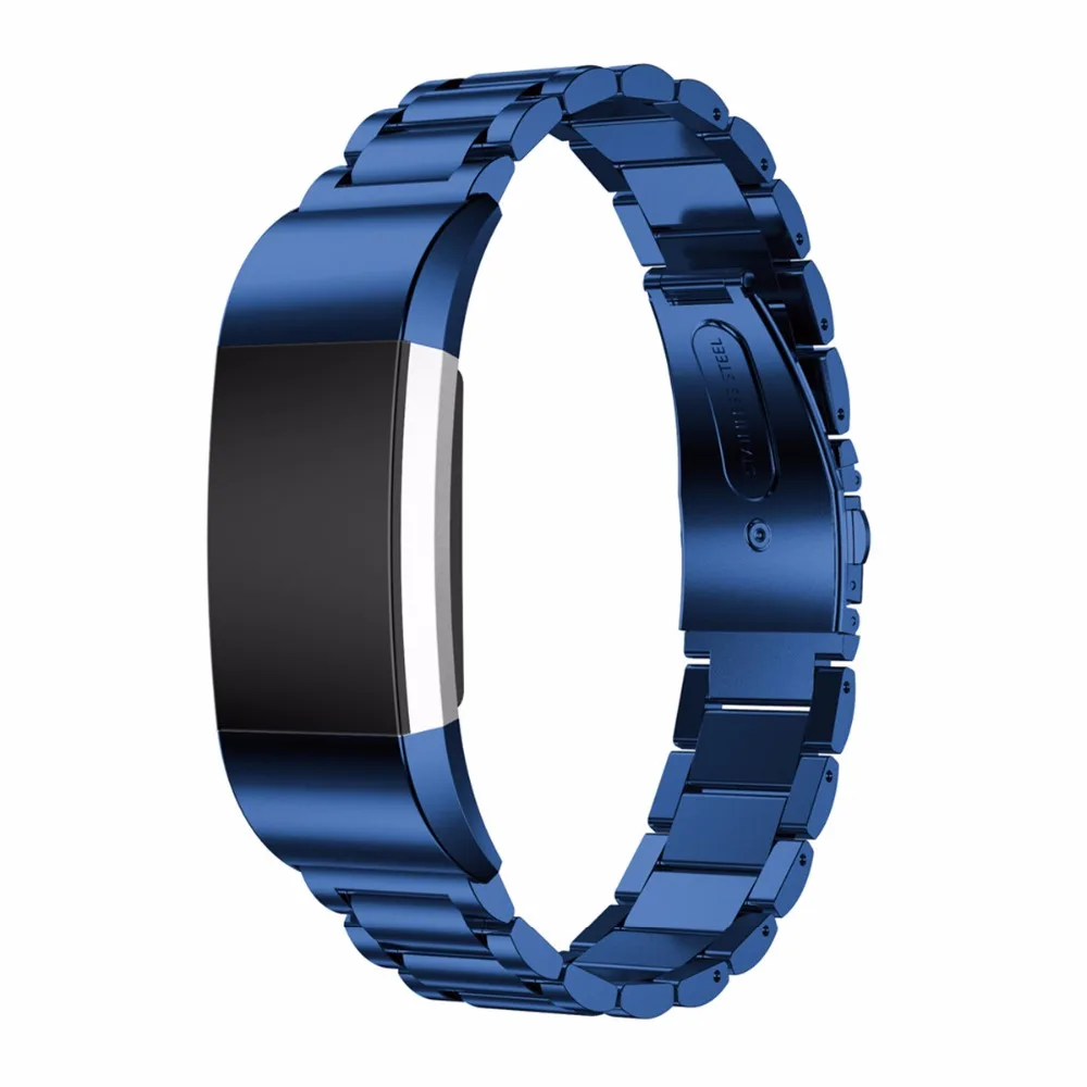 Высокая нержавеющая сталь браслет для браслета Fitbit Charge 2 ремешок металлический