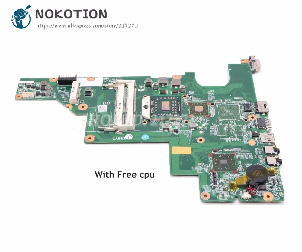 Материнская плата NOKOTION для ноутбука HP Compaq 435 635 CQ43 646982 001 разъем S1 основная DDR3