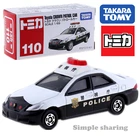 TAKARA TOMY TOMICA  110 Toyota CROWN, патрульный автомобиль, литой полиция, популярные детские игрушки, набор моделей, Забавная детская кукла