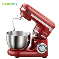 4l stainless steel bowl 1200w 6 speed household kitchen electric food stand mixer egg whisk dough cream blender appliance