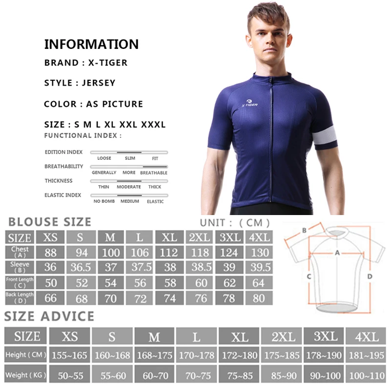 X TIGER Pro Анти УФ Велоспорт Джерси лето MTB дорожный одежда Одежда для велосипеда