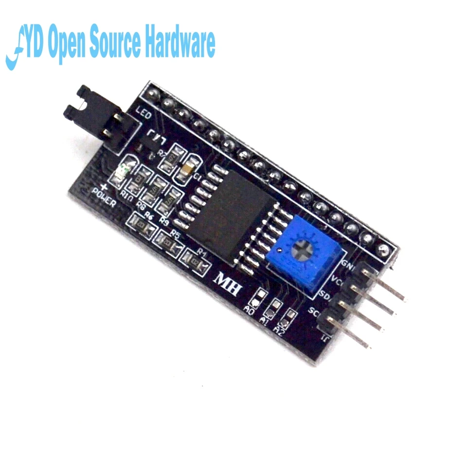 5 шт. IIC/I2C 1602 ЖК-дисплей модуль LCD-1602 I2C синий дисплей 5В | Электронные компоненты и