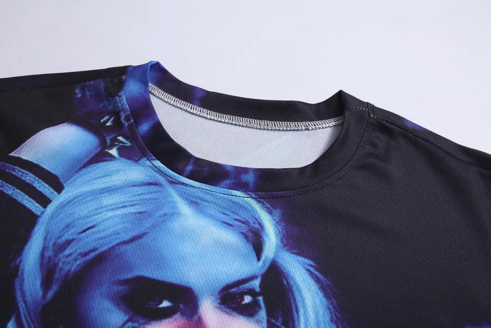 2017 летние фильмы отряд самоубийц Мужская Женская 3D Футболка с принтом Харли