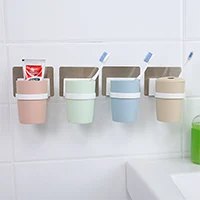 

Fashion No trace affixed to the home of three, wash toothbrush rack toothbrush holder 13.5*10*10cm