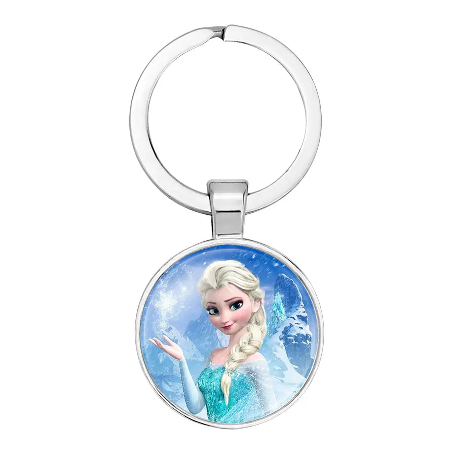 NingXiang Принцесса Эльза Анна Олаф кулон с портретом брелки для девочек