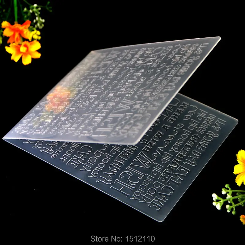 Пластиковая папка с тиснением для скрапбукинга сделай сам альбом карта