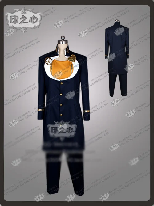 Костюм для косплея Джоджо костюм из кофты пальто брюк и брошей|josuke higashikata cosplay