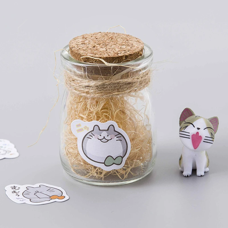 45 шт./компл. креативный милый кот коробка наклейки DIY почтовые Примечания/ручные