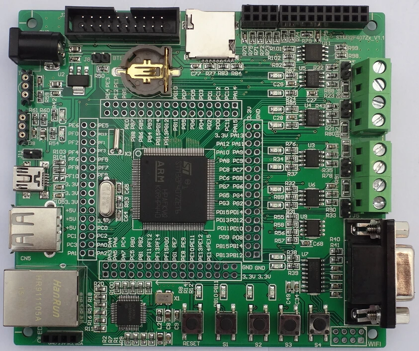 Макетная плата STM32F407 (улучшенная)/Ethernet/CAN/485/RFID/|Запчасти для кондиционера| |