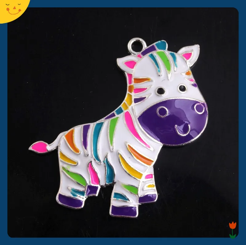 Модные индивидуальные новые 5 шт. разноцветные эмалевые Подвески OYKZA из цинкового