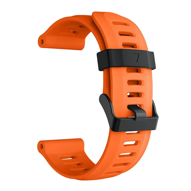 Ремешок для Garmin Fenix 3, мягкий силиконовый сменный ремешок для часов Garmin Fenix 3/Fenix 3 HR/Fenix 5X/Fenix 5X Plus - Цвет ремешка: Оранжевый