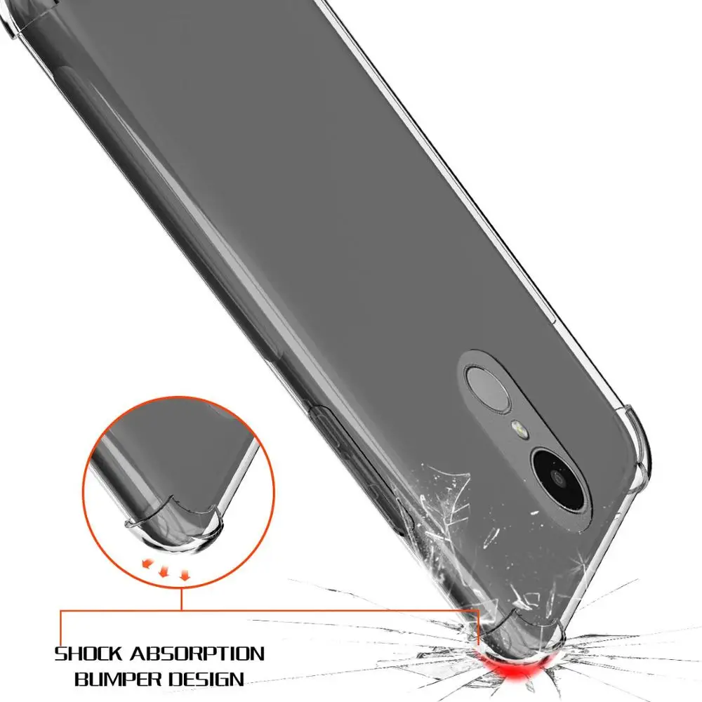Ударопрочный Противоскользящий ТПУ гелевый мягкий чехол для LG LV3/Aristo/V3/MS210/K8
