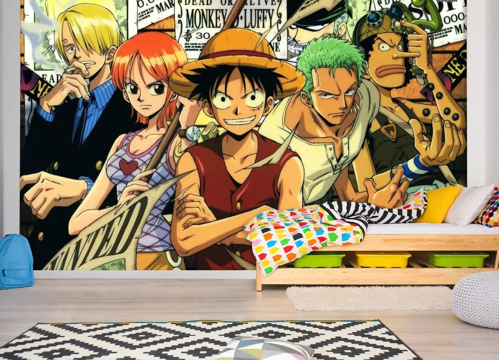 

[Self-Adhesive] 3D One Piece Character Classic 12 Japan Anime Wall Paper mural Wall Print Decal Wall Murals
