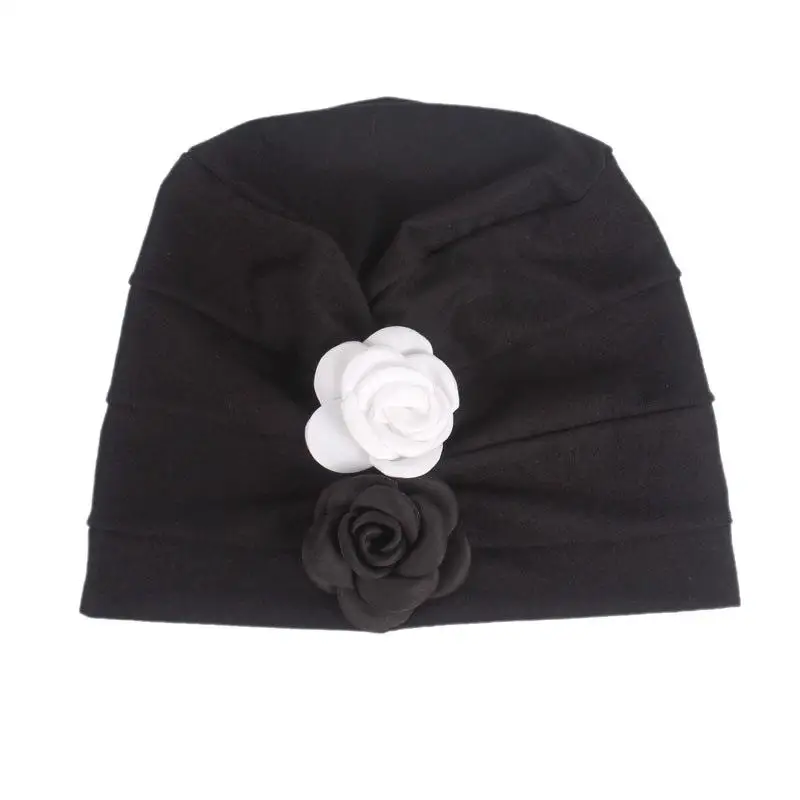 2018 Kids Girls Children Cotton Head Caps Flowers Baby Hat Bonnet Fashion Hair Band New |