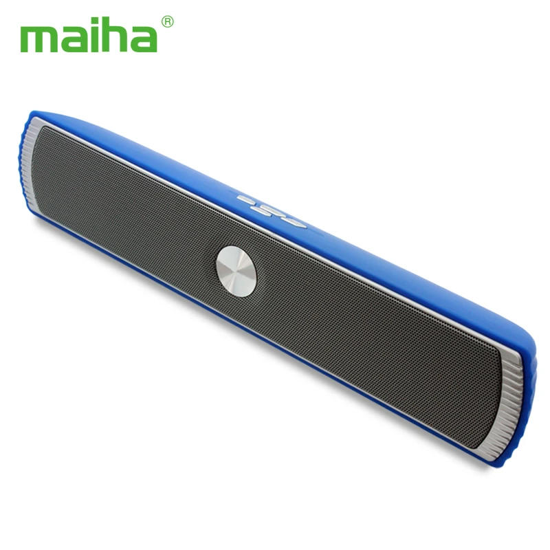 Maiha Портативный Беспроводной Bluetooth стерео Динамик TF AUX USB FM Радио со встроенным