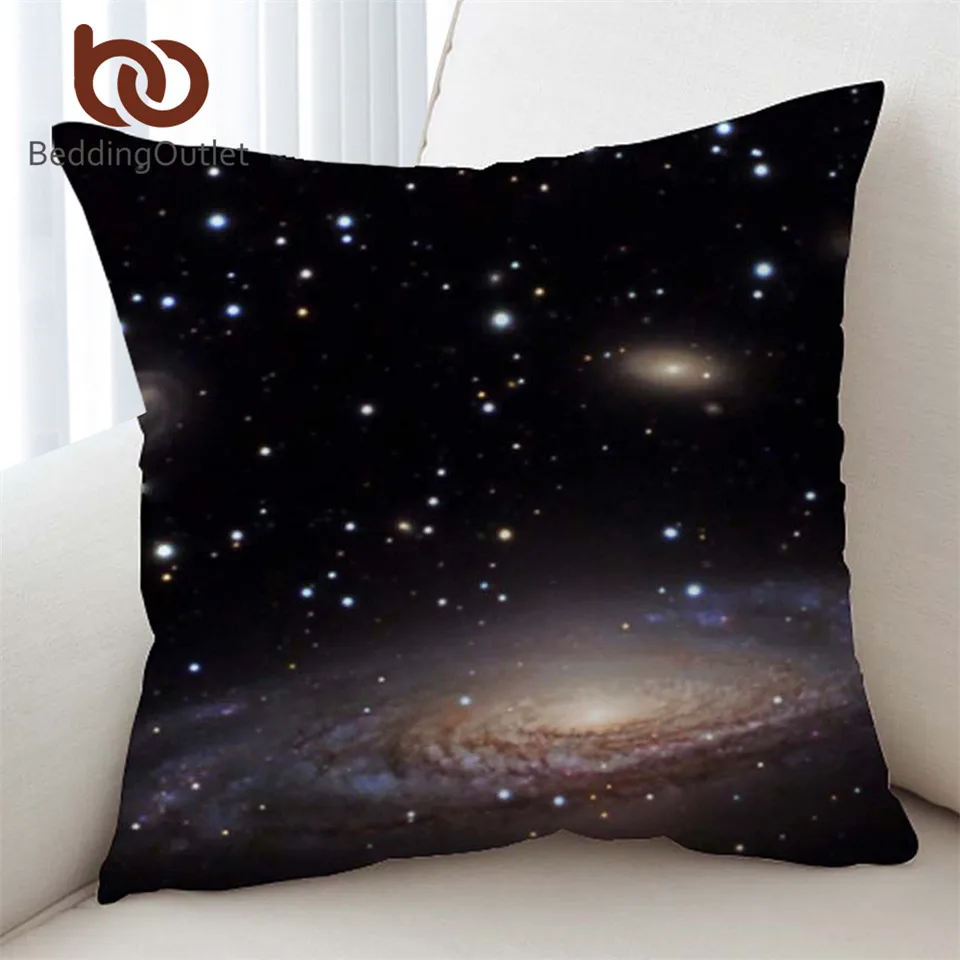Постельное белье Outlet хипстер 3D Galaxy чехол для подушки Вселенная Космос тематическая печатная наволочка мягкая для дивана 45 см x 45 см 70 см x 70 см