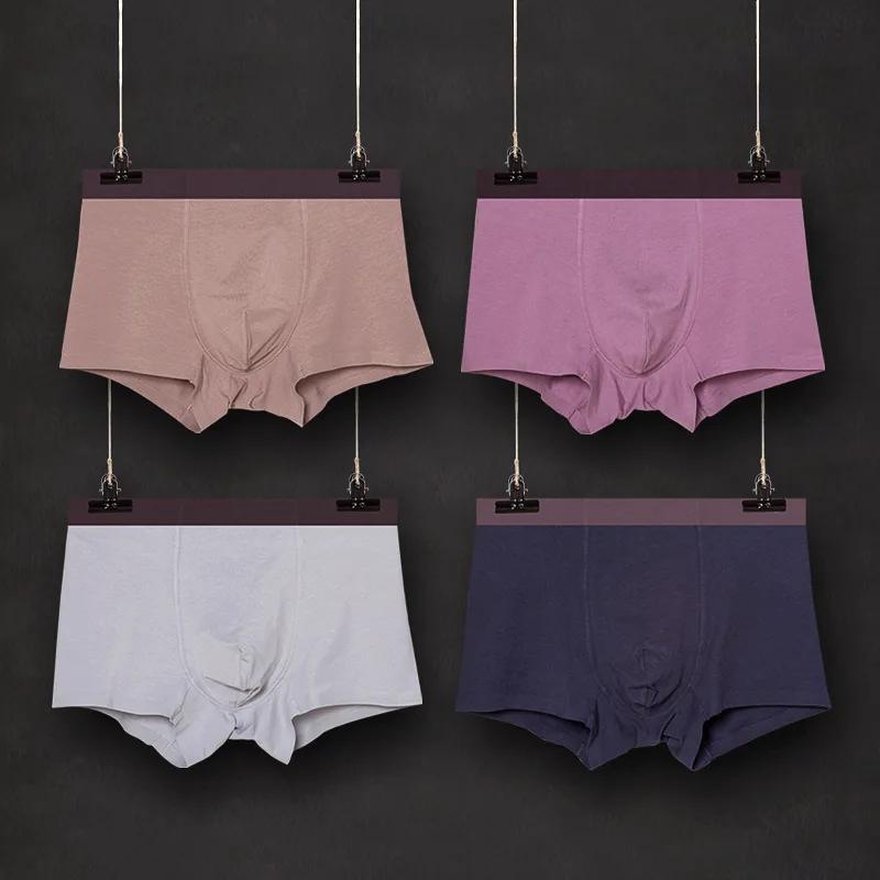 High end blended men's underwear pure cotton modle pants summer comfort breathable copper ion internal file four | Мужская одежда