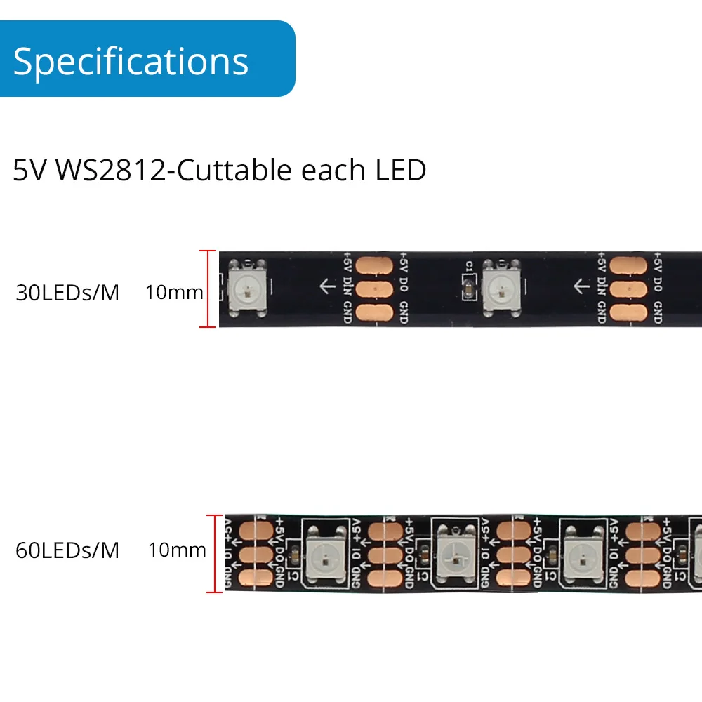 Адресуемая RGB WS2812B Светодиодная лента чехол для компьютера украшение ws2812 ws2811 RGB Светодиодная лента SATA интерфейс питания Пиксельная полоса