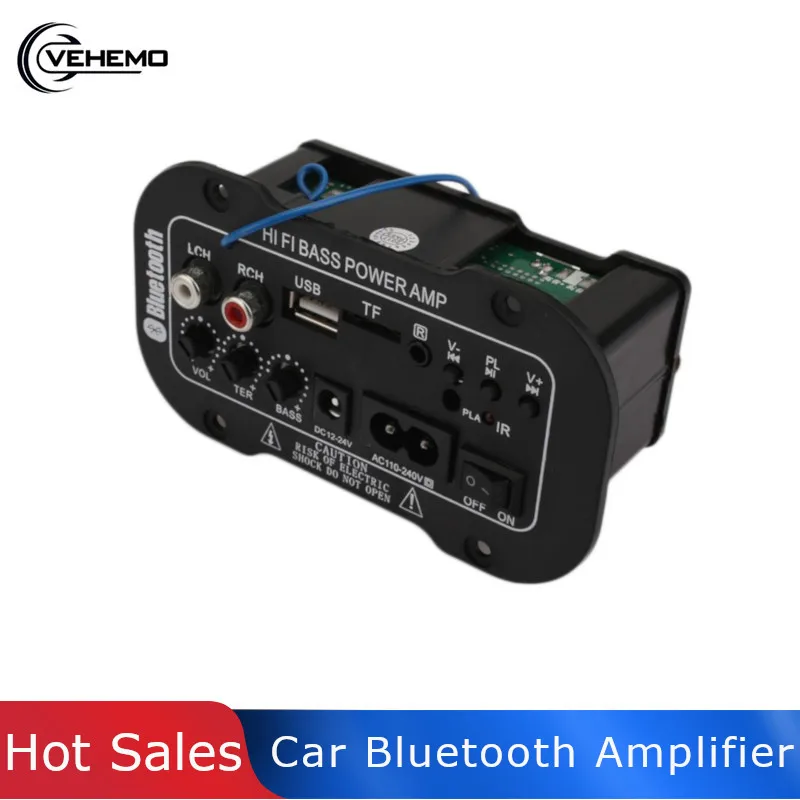 220 В Универсальный автомобильный Bluetooth усилитель, автоматический умный усилитель мощности, сабвуфер для автомобиля, HIFI аудио, музыкальные усилители, TF карта, MP3