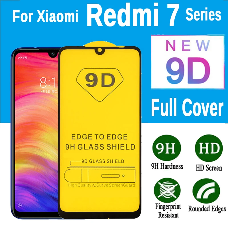 9D стекло на Redmy Note 7 полное покрытие защитное закаленное для Xiaomi Redmi Redmi7 Note7 Pro 7pro