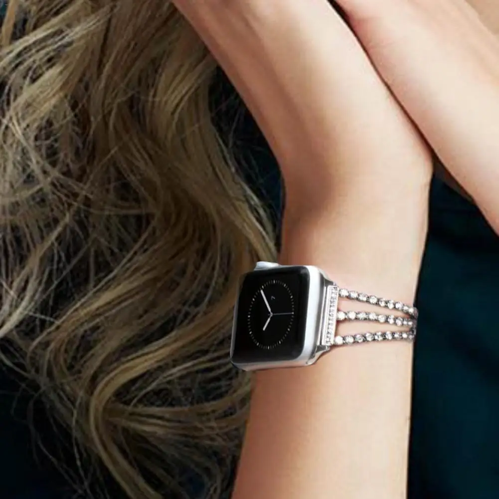 Металлический ремешок для Apple Watch Watch4/3/2/1 38 мм 40 Нержавеющая сталь ремень с