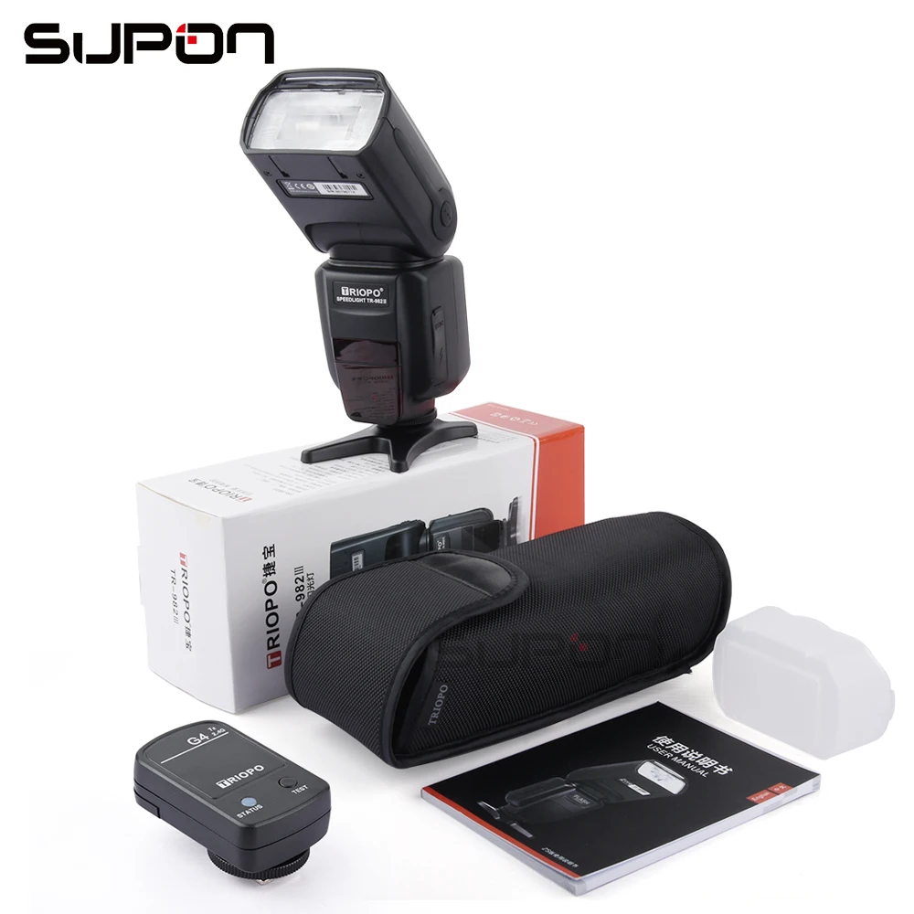 TRIOPO TR 982N III камера Вспышка Speedlite lcd i ttl 2 4G беспроводной + подарок TX G4 4 триггер для Nik *