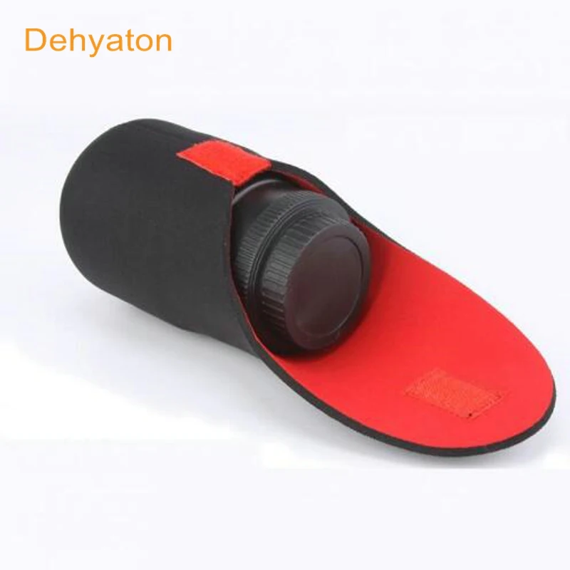 

Dehyaton High Quality Professional Photographic Accessory Waterproof Camera Lens Case Bag Black Shockproof Pouch For Canon Nikon
