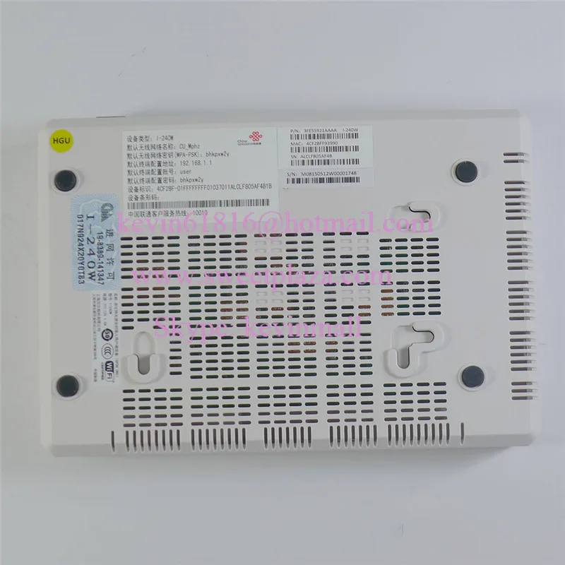Shanghai Bell Alcatel Lucent беспроводной GPON ОНУ I-240W 4 LAN + 2 кастрюли WI-FI китайская версия. FiberCore