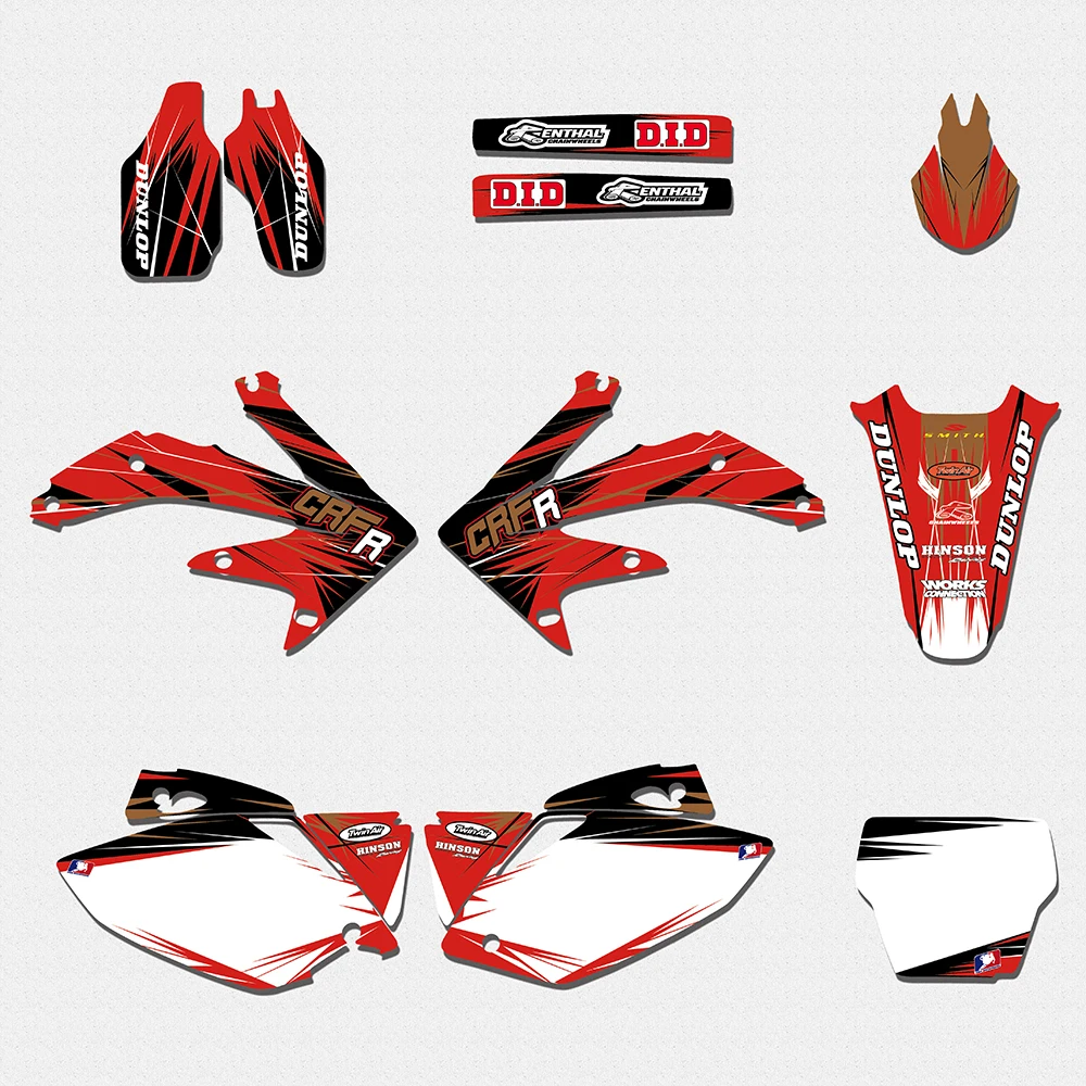 Графическая наклейка для мотоцикла Honda CRF450 CRF450R CRF 450 450R 2005 2006 2007 2008|Наклейки и