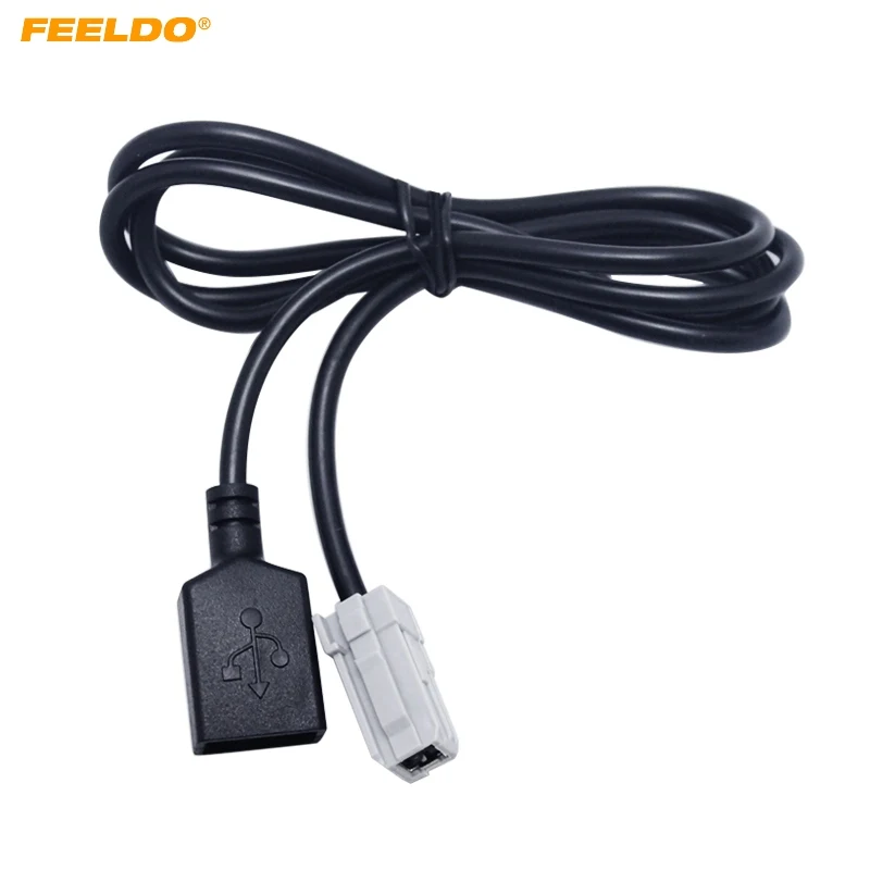 Автомобильный аудиовход Aux FEELDO 1 шт. оригинальный переходник для Toyota RAV4 EZ Verso Camry #