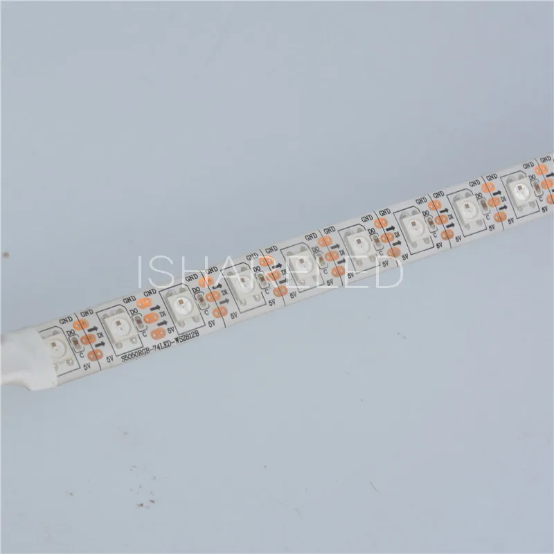 Светодиодная лента SK6812 5 м 74 светодиода/м RGB 5050 WS2812B черная/белая