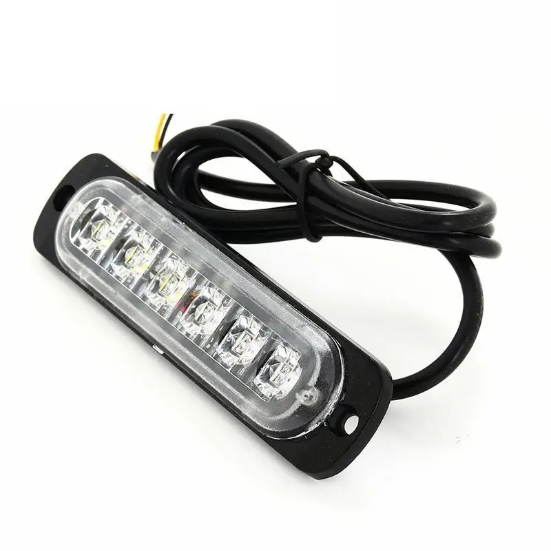 4 шт. 6LED автомобильный Грузовик аварийный стробоскоп Маяк предупреждающий свет